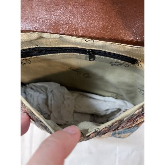 L. J. Simone Kilim wool Aztec SouthwesternTapestry  Purse new - Picture 7 of 15